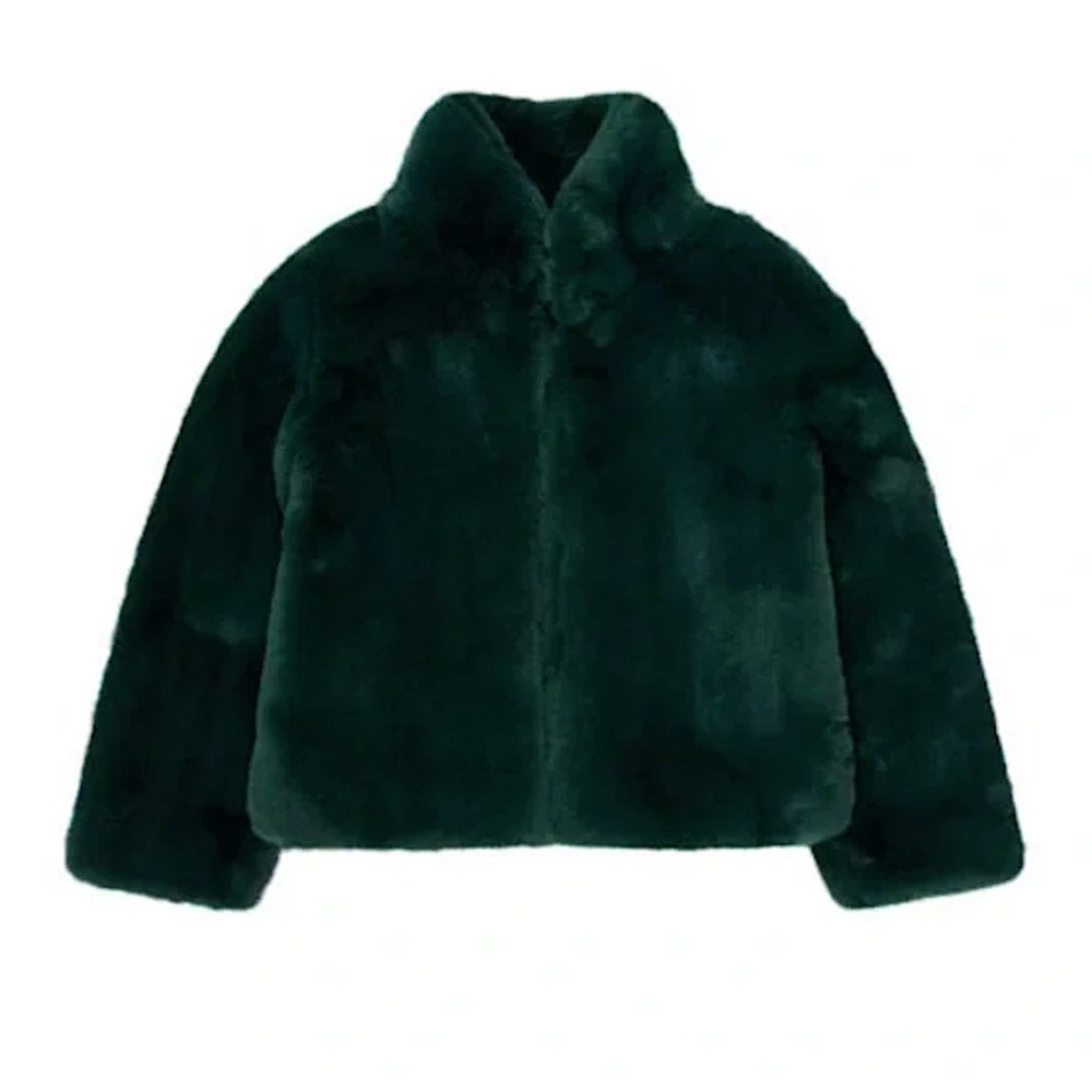 NWOT Apparis Luxury Emerald Fur Coat